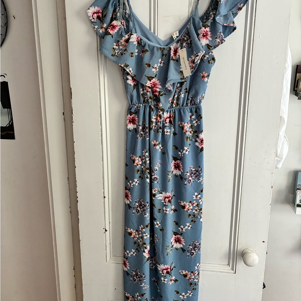 Floral Ruffle Maxi Dress